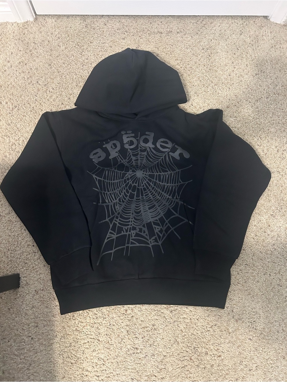 Men’s Black Spider Graphic Hoodie - Unbranded